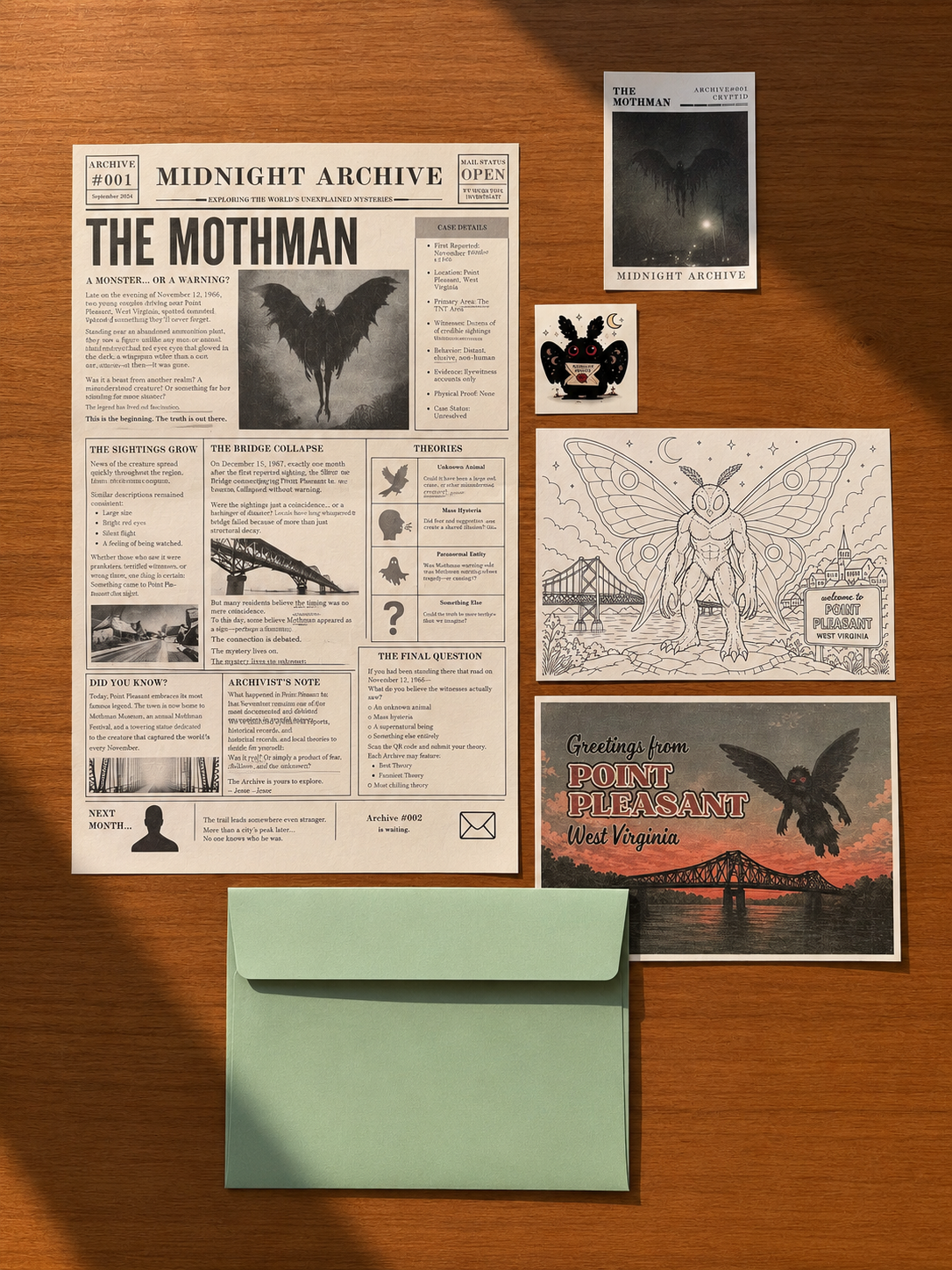Midnight Archive Membership — Archive #001: The Mothman